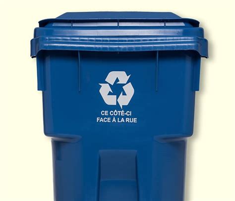 Demander un bac de recyclage .